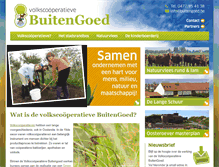 Tablet Screenshot of buitengoed.be